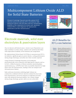 Multicomponent Lithium Oxide ALD for Solid State Batteries