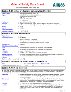 Halocarbon 14 (CF4)