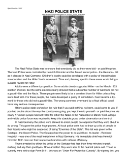 Life Under the Nazis Jigsaw Readings