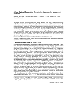 A Near-Optimal Exploration-Exploitation Approach for Assortment