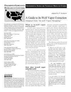 A Guide to In-Well Vapor Extraction