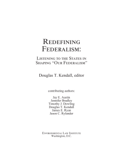 Redefining Federalism - Constitutional Accountability Center