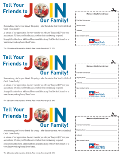 Tell Your Friends to Our Family! Tell Your Friends to Our Family! Tell