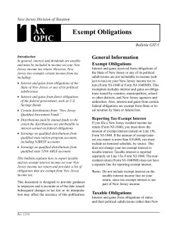 GIT-5 - Exempt Obligations