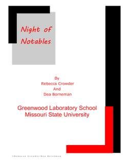 Night of Notables - Missouri State University