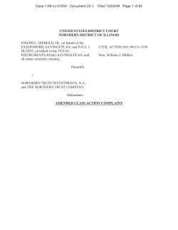 UNITED STATES DISTRICT COURT NORTHERN