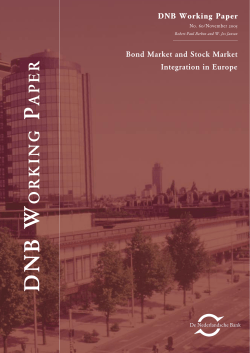 Bond Market and Stock Market Integration in Europe