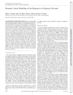 Dynamic Causal Modeling of the Response to Frequency Deviants
