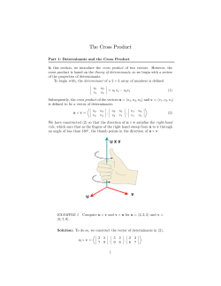 The Cross Product