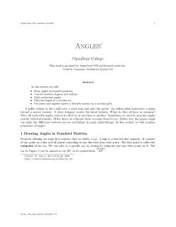 Angles - OpenStax CNX