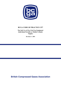 BCGA CODE OF PRACTICE CP7