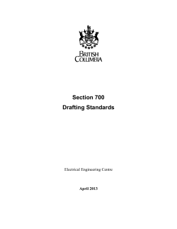 Section 700 Drafting Standards - Ministry of Transportation and