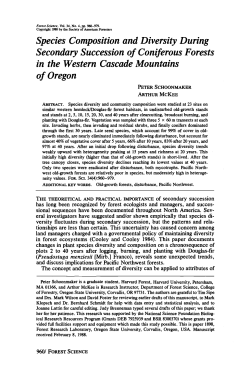 Species Composition and Diversity During Secondary Succession of