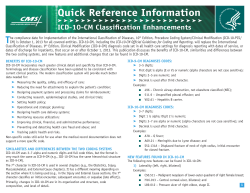 ICD-10 Quick Reference Information