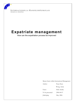 Expatriate management