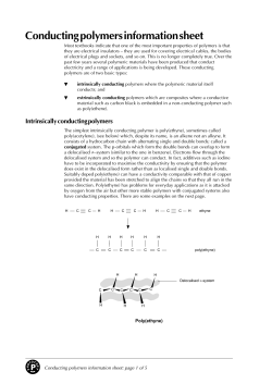 Conducting polymers information sheet