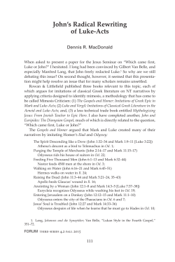 John`s Radical Rewriting of Luke-Acts