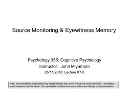 misinformation effect