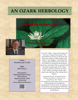 an ozark herbology - Maplewood Public Library