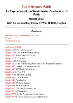 An Exposition of the Westminster Confession of