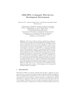 ODE-SWS: A Semantic Web Service