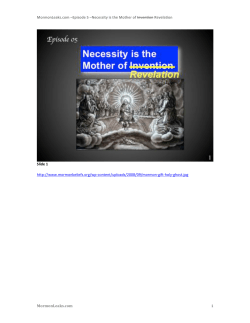 MormonLeaks.com-&ndash;Episode-5-&ndash;Necessity-is-the-Mother