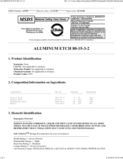 ALUMINUM ETCH 80-15-3-2