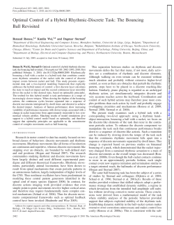 Optimal Control of a Hybrid Rhythmic