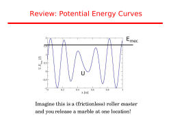 Review: Potential Energy Curves