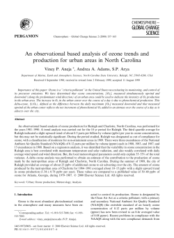 An observational based analysis of ozone trends