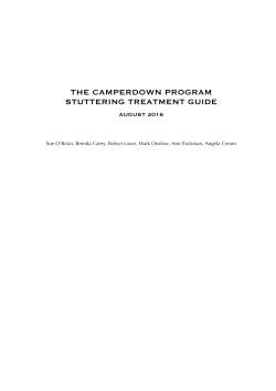 the Camperdown Program when stuttering