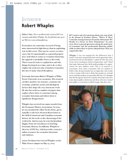 Robert Whaples Interview
