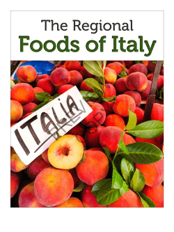 Guide to the Regional Foods of Italy (Italian Food
