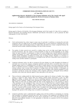 COMMISSION DELEGATED REGULATION (EU) 2017/ 574