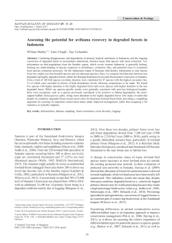 Assessing the potential for avifauna recovery in degraded forests in