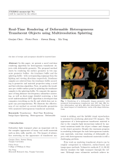 Real-Time Rendering of Deformable Heterogeneous Translucent