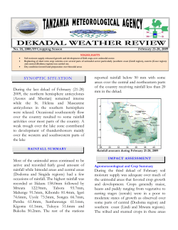During the last dekad of February (21