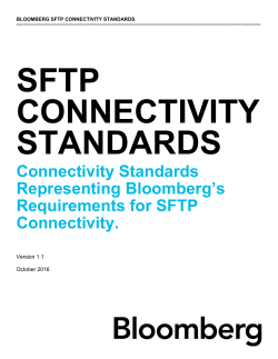 SFTP CONNECTIVITY STANDARDS