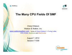 The Many CPU Fields Of SMF