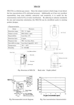 NE4-Cl2 NE4-Cl2 is a chlorine gas sensor. Since the output current