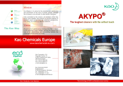 Europe - Kao Chemicals