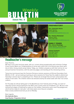 to a PDF copy - Hillcrest International Schools