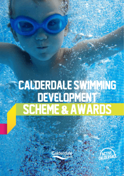 Swimming development booklet May 2017
