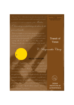 Transit of Venus_English - Indian Institute of Astrophysics