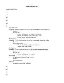 Reading Answer Key