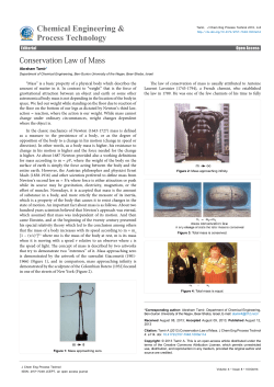 Conservation Law of Mass