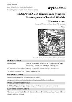 Course Code : Course Title - Victoria University of Wellington