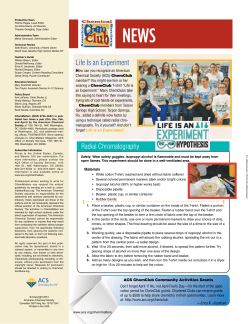 Life Is an Experiment - American Chemical Society