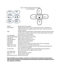 Orion and TI-84 keystrokes quick reference handout
