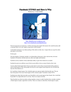 Facebook Stinks and Here is Why